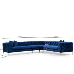 Kulmasohva Linento Furniture Como L, 270x310cm, eri värejä