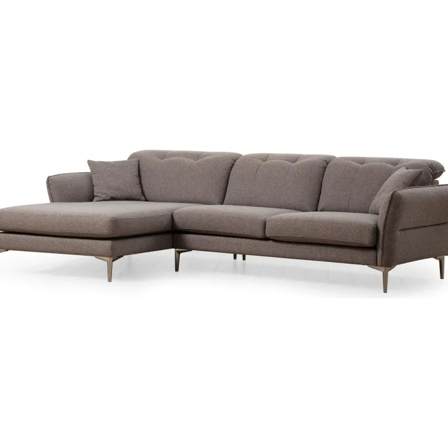 Kulmasohva Linento Furniture Costor vasenkätinen 4-istuttava harmaa