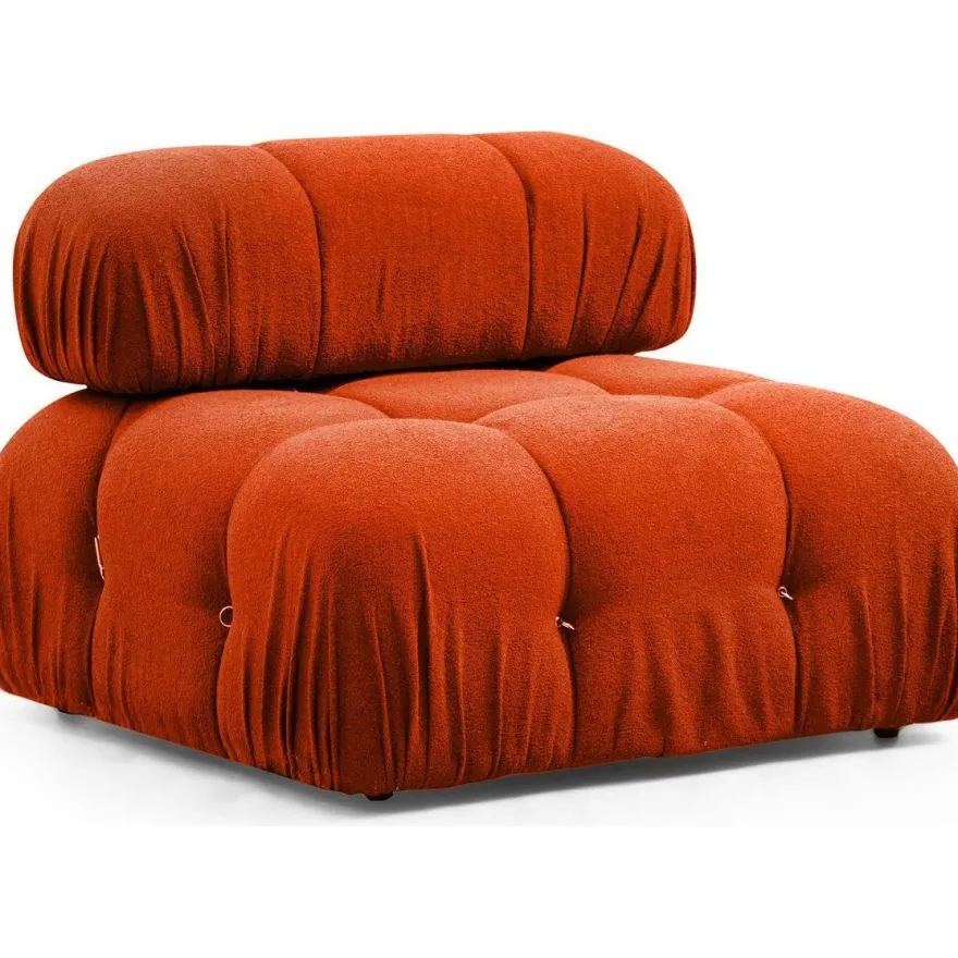 Kulmasohva Linento Furniture Bubble L1-O1-1R-PUF tiilenpunainen