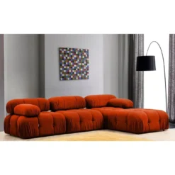 Kulmasohva Linento Furniture Bubble L1-O1-1R-PUF tiilenpunainen