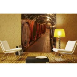 Kuvatapetti Dimex Wine Barrels, 225x250cm, ruskea, tynnyrit