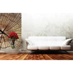 Kuvatapetti Dimex Wood, 150x250cm, ruskea, puukuosi