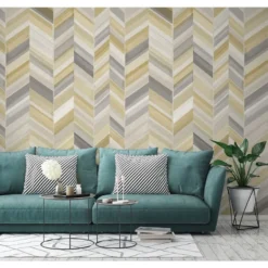 Kuvatapetti One Roll One Motif Chevron 01 0, 1.59x2.80m, non-woven