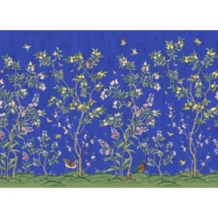 Kuvatapetti Rebel Walls Chinoiserie Chic Cobalt, non-woven, mittatilaus
