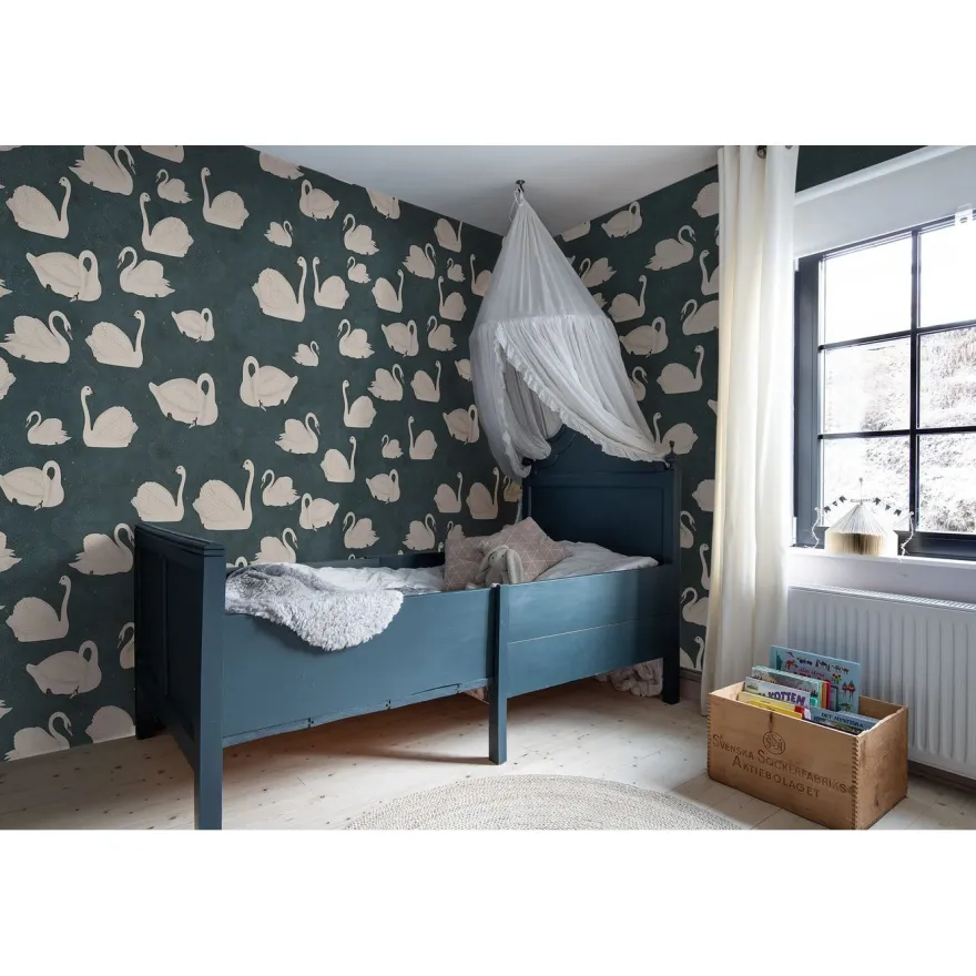 Kuvatapetti Rebel Walls Cygne, Bleu, non-woven, mittatilaus