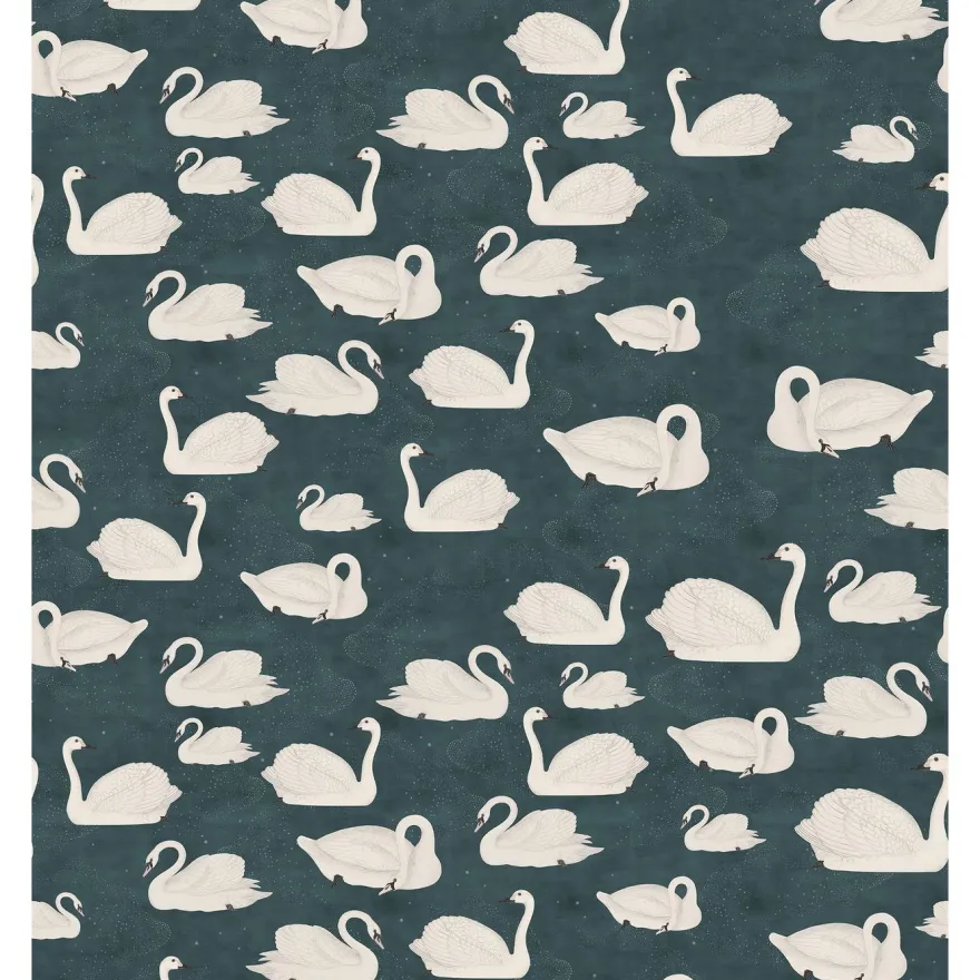 Kuvatapetti Rebel Walls Cygne, Bleu, non-woven, mittatilaus