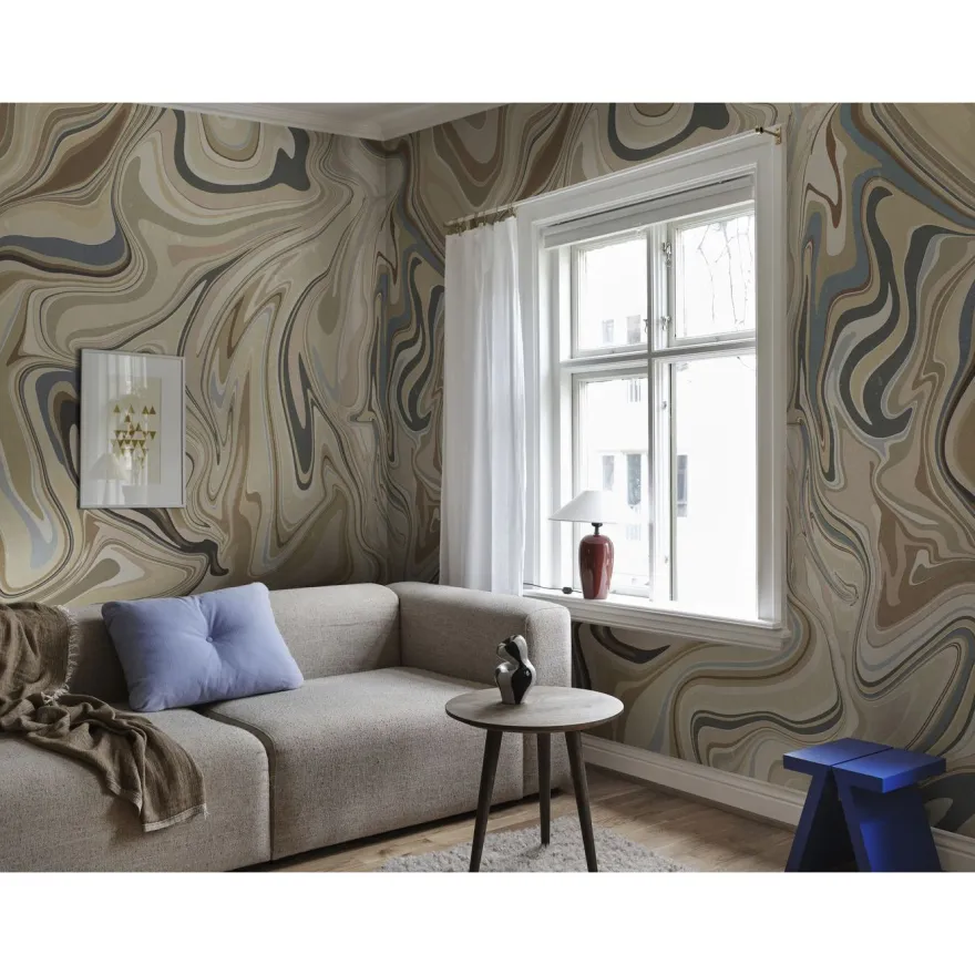 Kuvatapetti Sandberg Klint, mittatilaus, beige