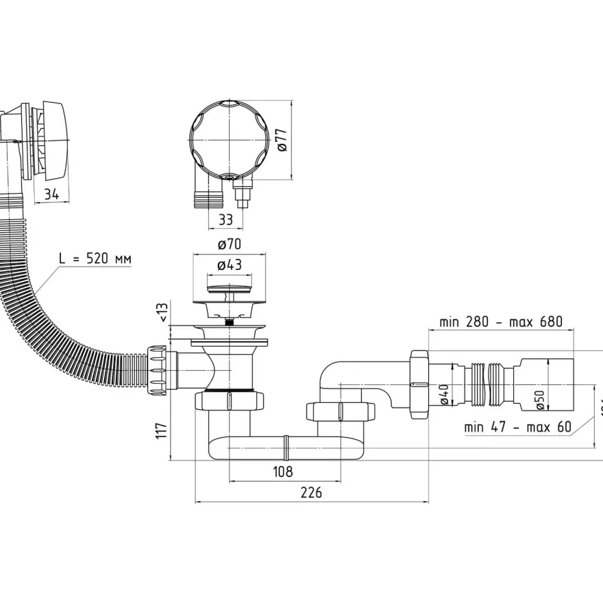 Kylpyamme Interia Bella 140, 165 l, 1400 x 900 mm