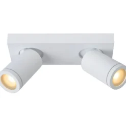 Kylpyhuoneen kattospottivalaisin Lucide Taylor, himmennettävä, 2xGU10 5W 2200K/3000K, IP44, eri värejä