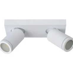 Kylpyhuoneen kattospottivalaisin Lucide Taylor, himmennettävä, 2xGU10 5W 2200K/3000K, IP44, eri värejä