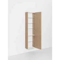 Kylpyhuoneen korkea kaappi Hafa Go Compact, 155.5x40x20cm, hyllyillä, eri värejä