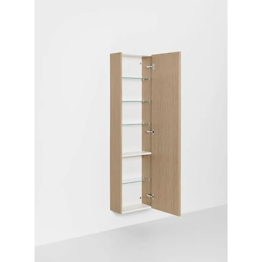 Kylpyhuoneen korkea kaappi Hafa Go Compact, 155.5x40x20cm, hyllyillä, eri värejä