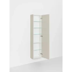 Kylpyhuoneen korkea kaappi Hafa Go Compact, 155.5x40x20cm, hyllyillä, eri värejä