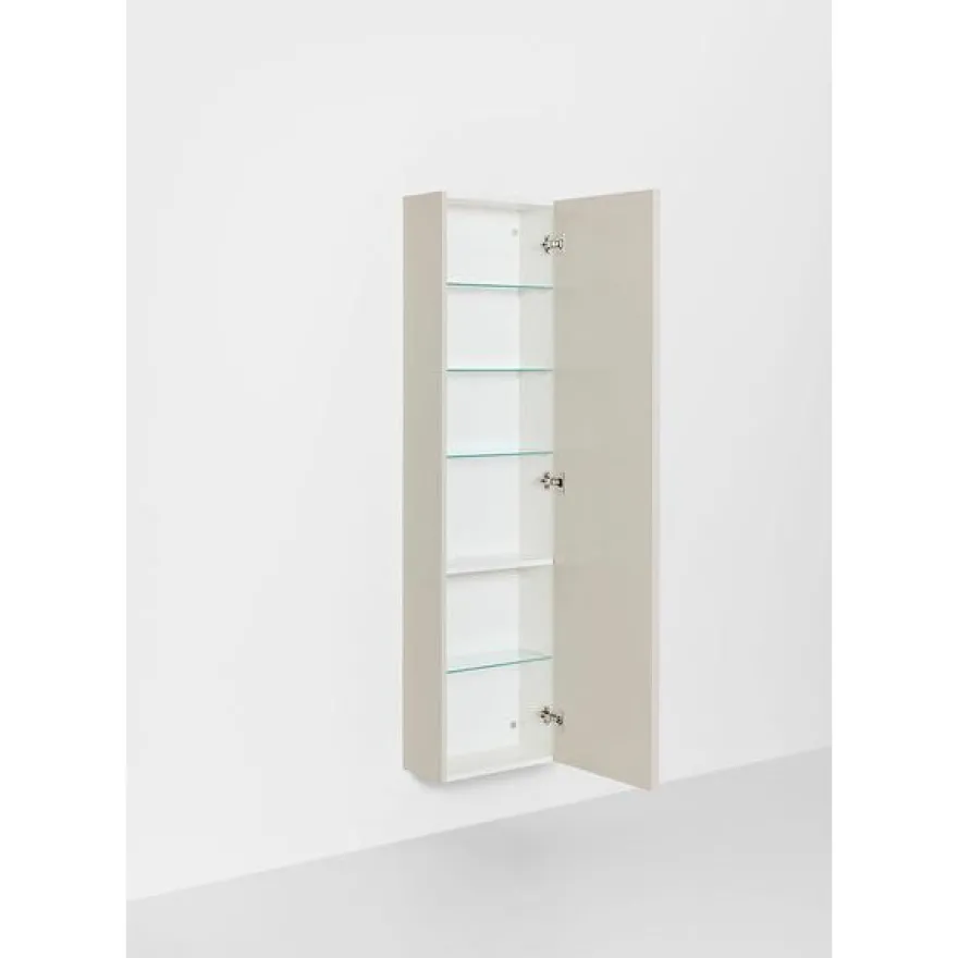 Kylpyhuoneen korkea kaappi Hafa Go Compact, 155.5x40x20cm, hyllyillä, eri värejä