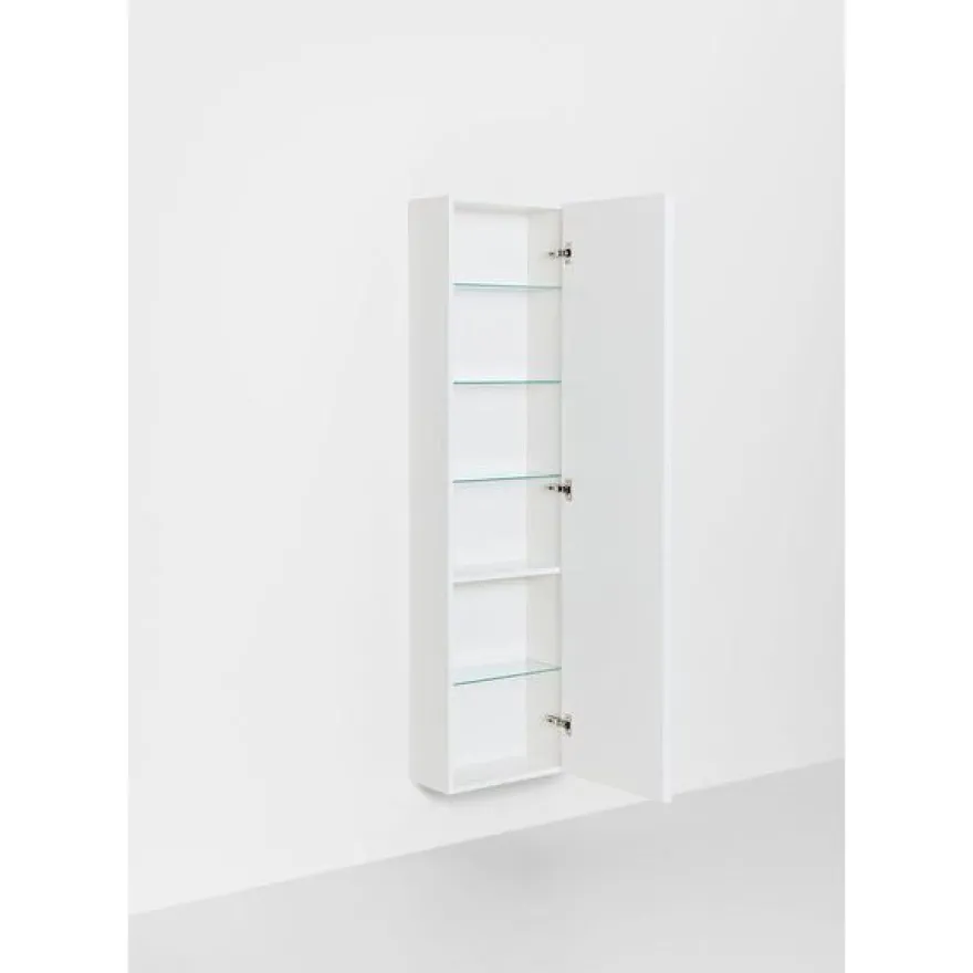 Kylpyhuoneen korkea kaappi Hafa Go Compact, 155.5x40x20cm, hyllyillä, eri värejä