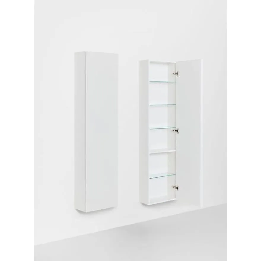 Kylpyhuoneen korkea kaappi Hafa Go Compact, 155.5x40x20cm, hyllyillä, eri värejä