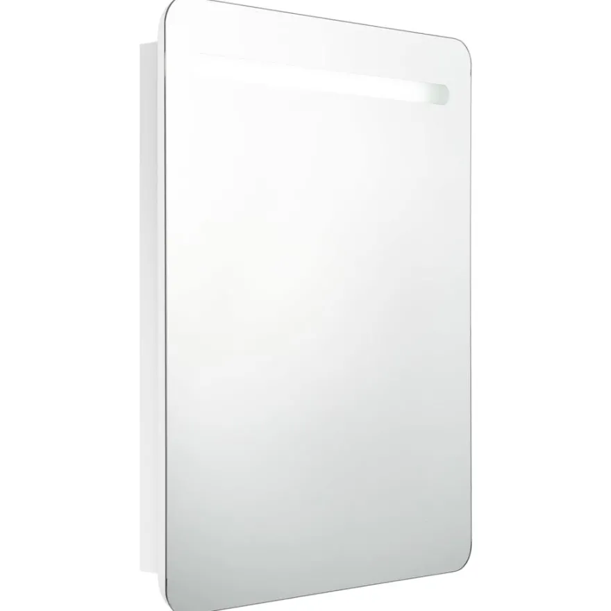 Kylpyhuoneen LED-Peilikaappi, kiiltävä 60x11x80 cm, eri värejä (07541)