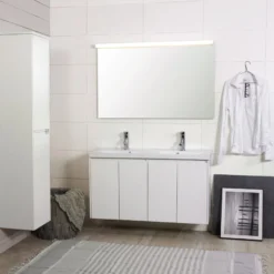 Kylpyhuonekaluste Noro Lifestyle Concept 1200duo, pesualtaalla ja allaskaapilla, korkea