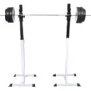Kyykkyteline levytanko- ja käsipainosarjalla, 60.5kg