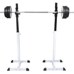 Kyykkyteline levytanko- ja käsipainosarjalla, 60.5kg