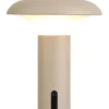 Ladattava pöytävalaisin House Nordic Ramsey, sisä- ja ulkokäyttöön, IP44, 3.7V, 1800mAh, beige