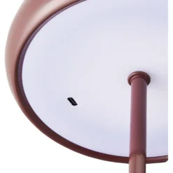 Ladattava pöytävalaisin House Nordic Margate, ø16cm, IP20, 3.7V, 1200mAh, viininpunainen