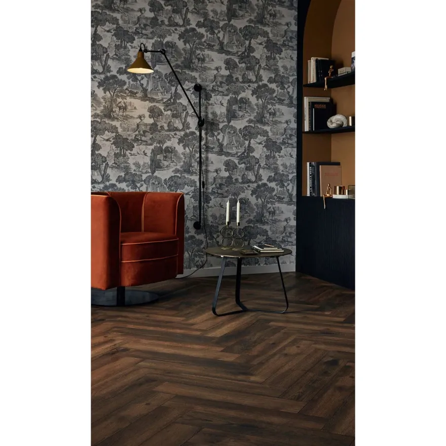 Laminaatti Tarkett Woodstock Herringbone Toulouse Oak Brown