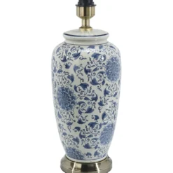 Lampunjalka PR Home Li Jing, 490 x 220 mm, valkoinen/sininen