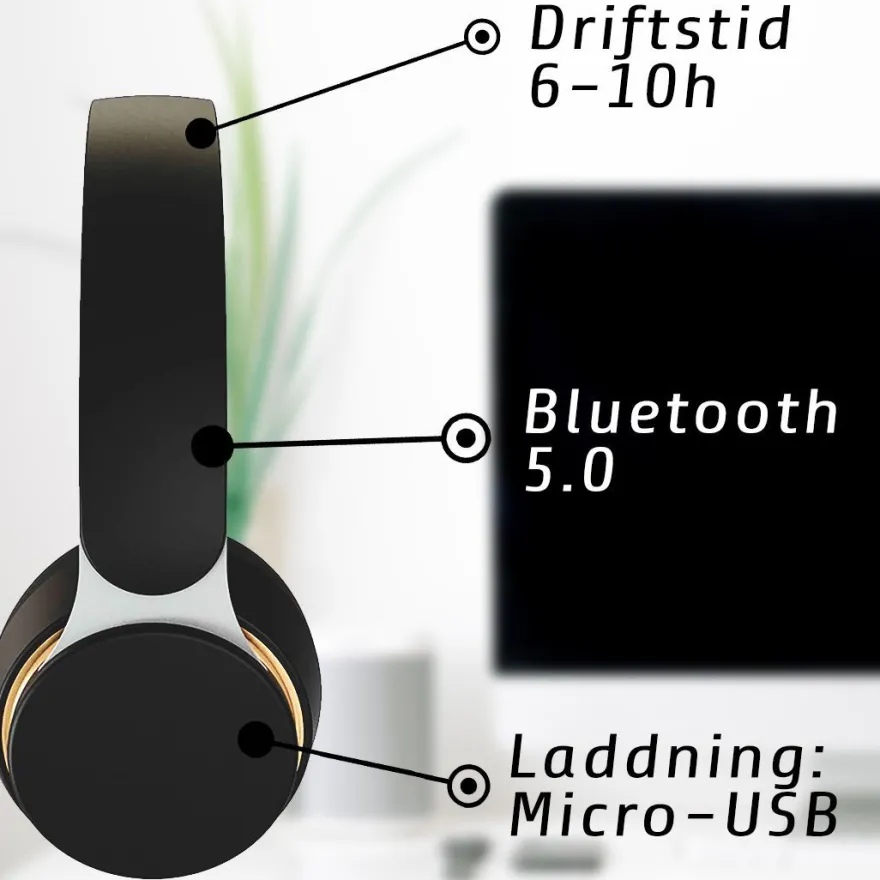 Langattomat sankakuulokkeet Kuura Kuura Bass Black