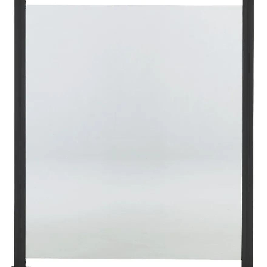 Lasikaidepaneeli Hortus alumiinitolpille, 100x80cm, kirkas lasi