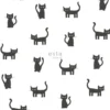 Lastenhuoneen tapetti Esta Little Bandits 138928, eläin, valkoinen/musta