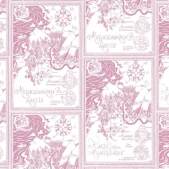Lastenhuoneen tapetti Sandudd Muumi 5348-8, punainen/valkoinen, non-woven