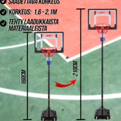 Lasten koripalloteline ProSport, 1,6-2,1m