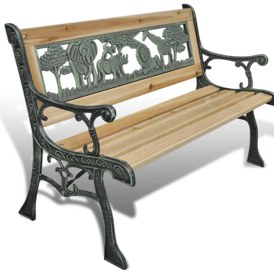 Lasten puinen puutarhapenkki, 84 cm