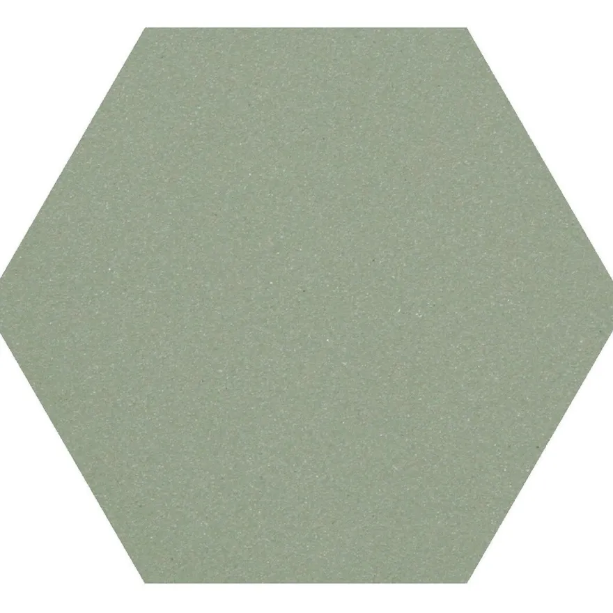 Lattialaatta Pukkila Natura 6-kulmainen Vihreä, himmeä, sileä, 115x100mm