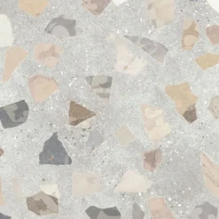 Lattialaatta Pukkila Retro Terrazzo, 60x60cm, matta, lasittamaton, R10B, rektifioitu