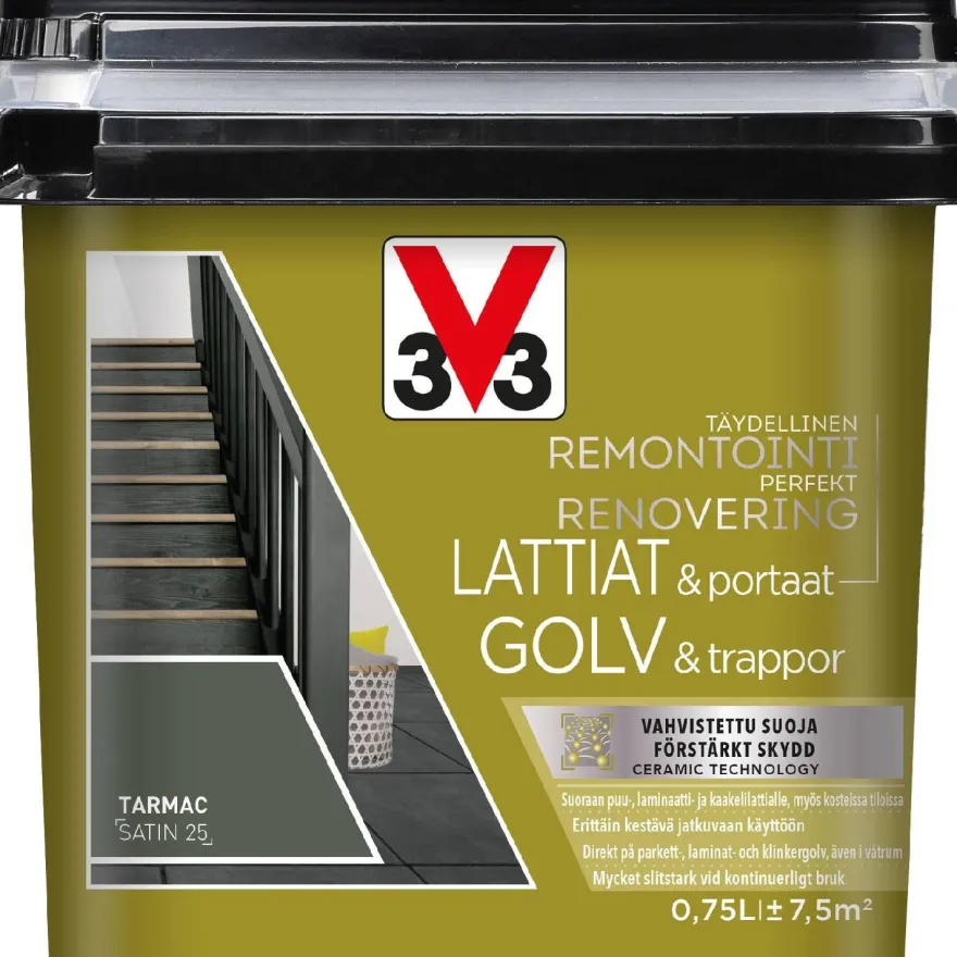 Lattiamaali V33, satiini, eri vaihtoehtoja