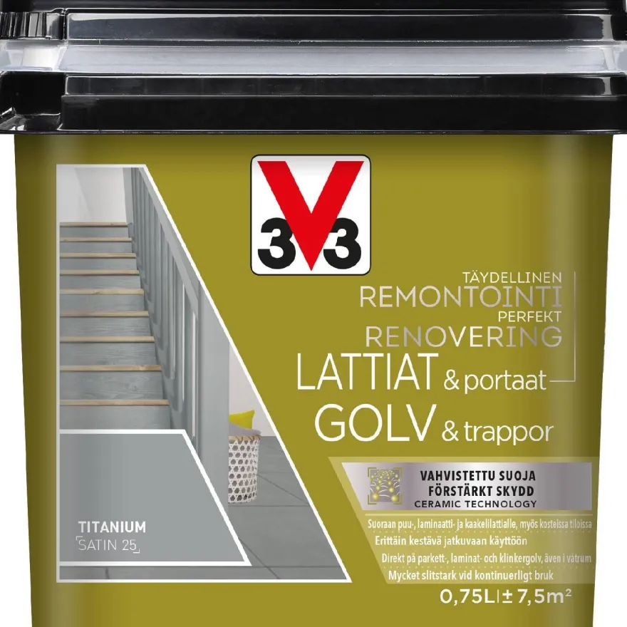 Lattiamaali V33, satiini, eri vaihtoehtoja