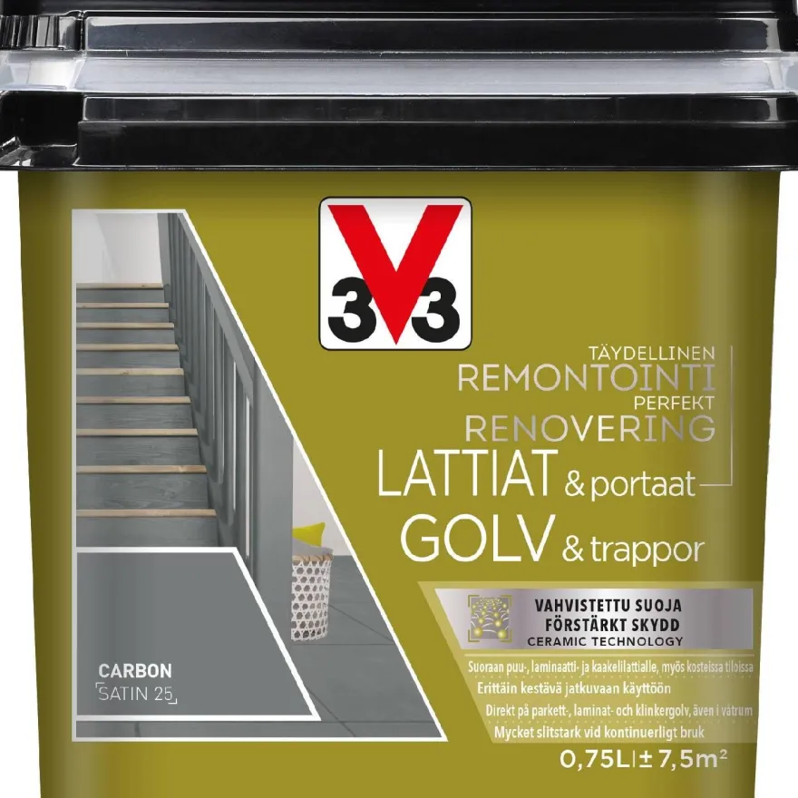 Lattiamaali V33, satiini, eri vaihtoehtoja