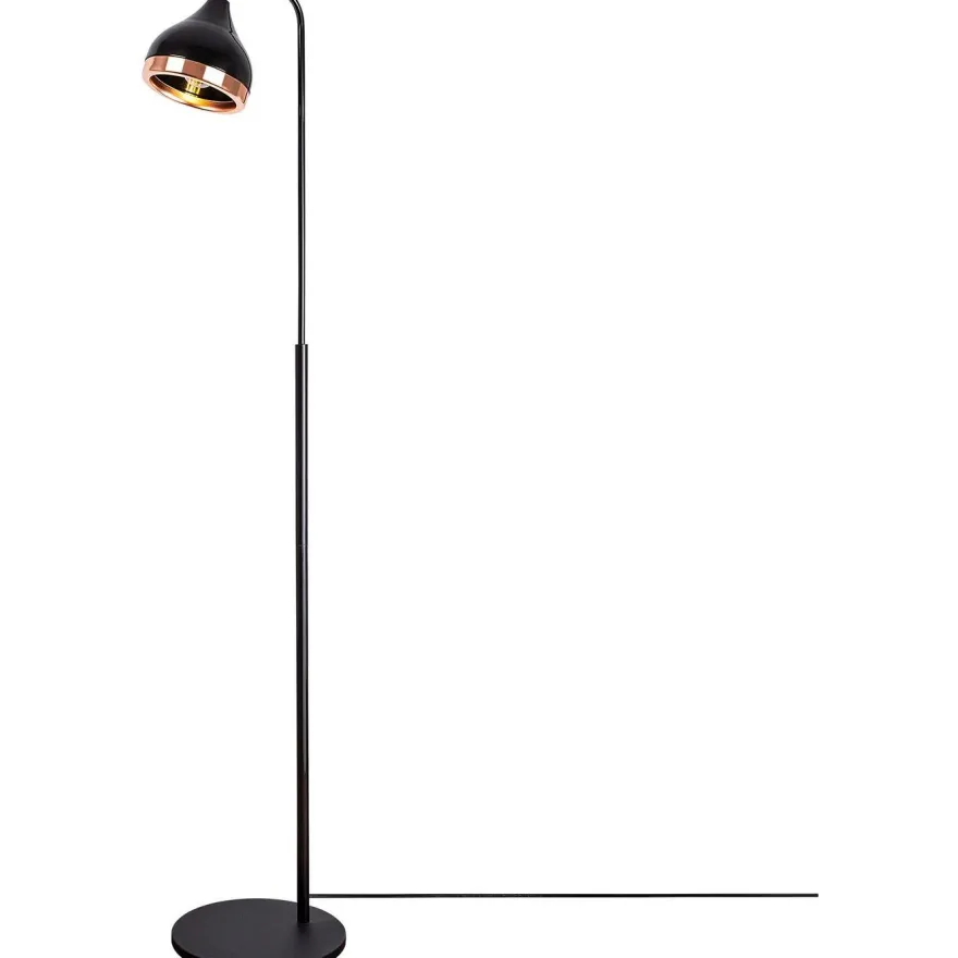 Lattiavalaisin Linento Lighting Mint, 150cm, musta/kupari