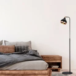 Lattiavalaisin Linento Lighting Mint, 150cm, musta/kupari