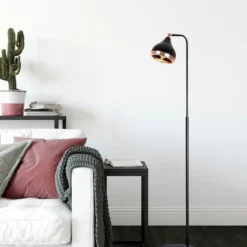 Lattiavalaisin Linento Lighting Mint, 150cm, musta/kupari
