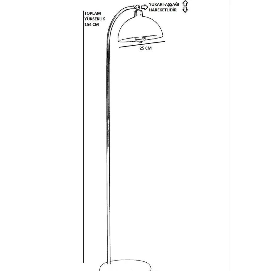 Lattiavalaisin Linento Lighting Azra 8736-1, 154cm, kulta