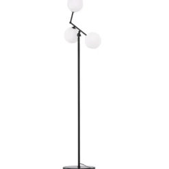 Lattiavalaisin Venture Home Marsan, 160cm, musta/valkoinen lasi