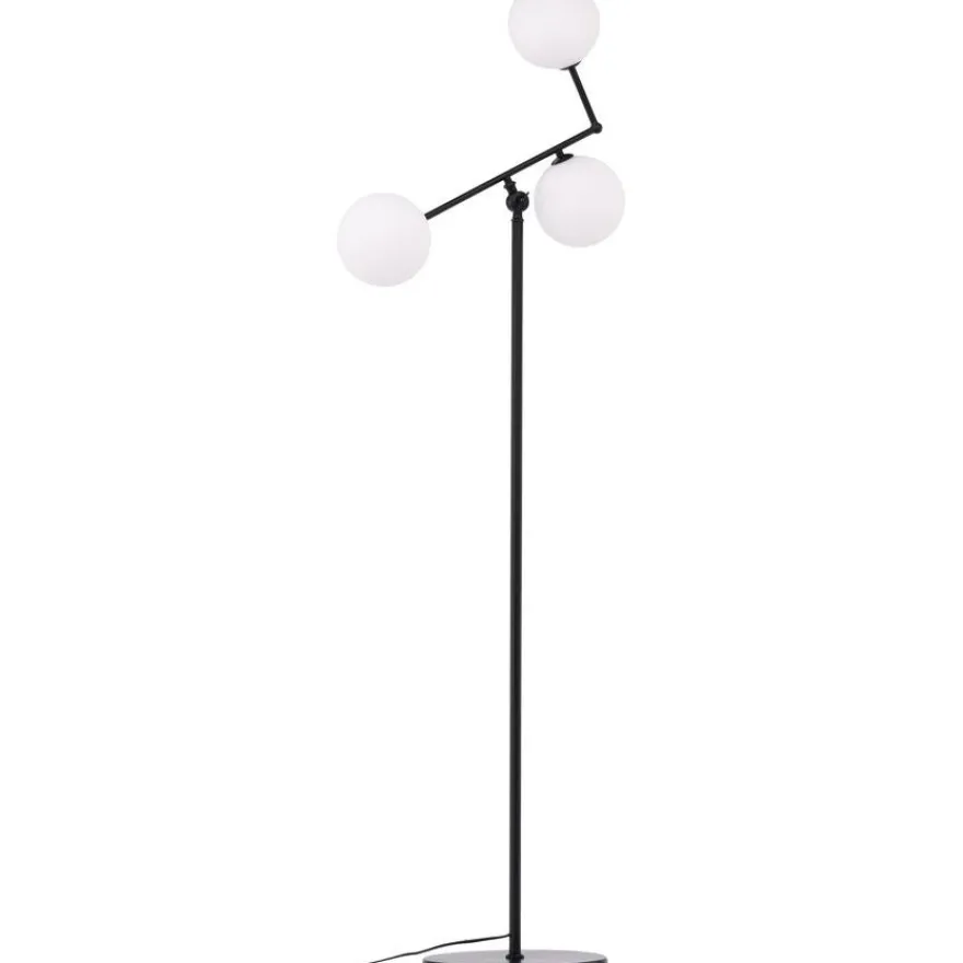 Lattiavalaisin Venture Home Marsan, 160cm, musta/valkoinen lasi