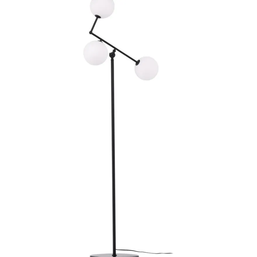 Lattiavalaisin Venture Home Marsan, 160cm, musta/valkoinen lasi