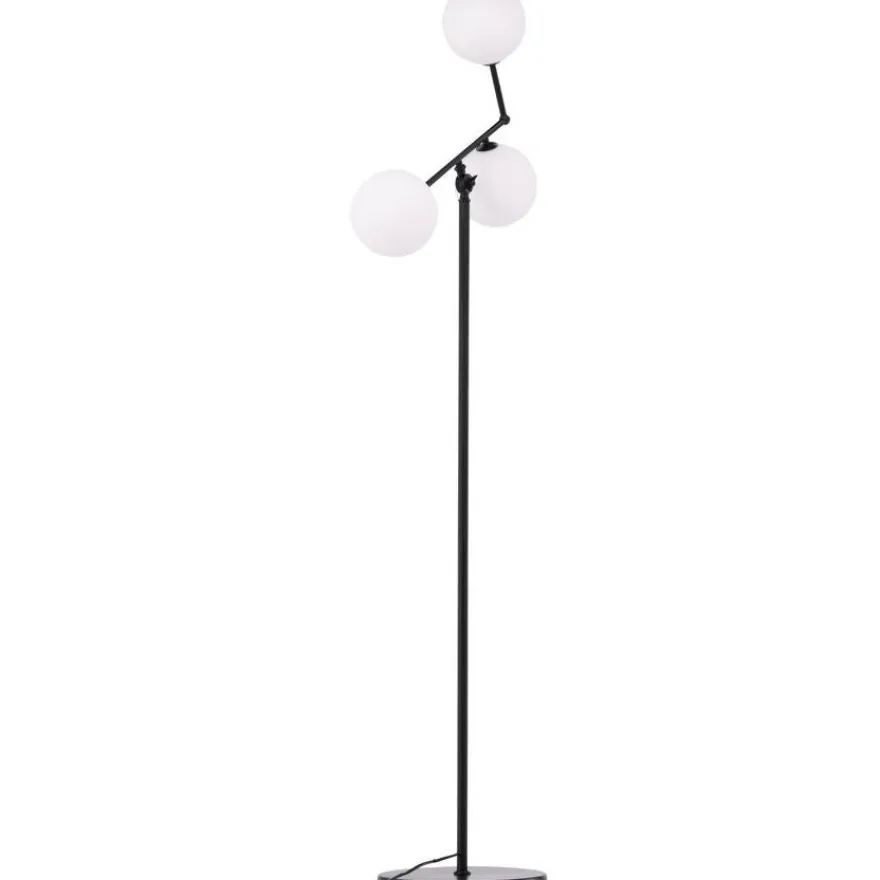Lattiavalaisin Venture Home Marsan, 160cm, musta/valkoinen lasi