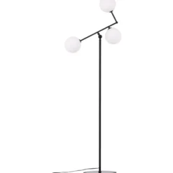 Lattiavalaisin Venture Home Marsan, 160cm, musta/valkoinen lasi