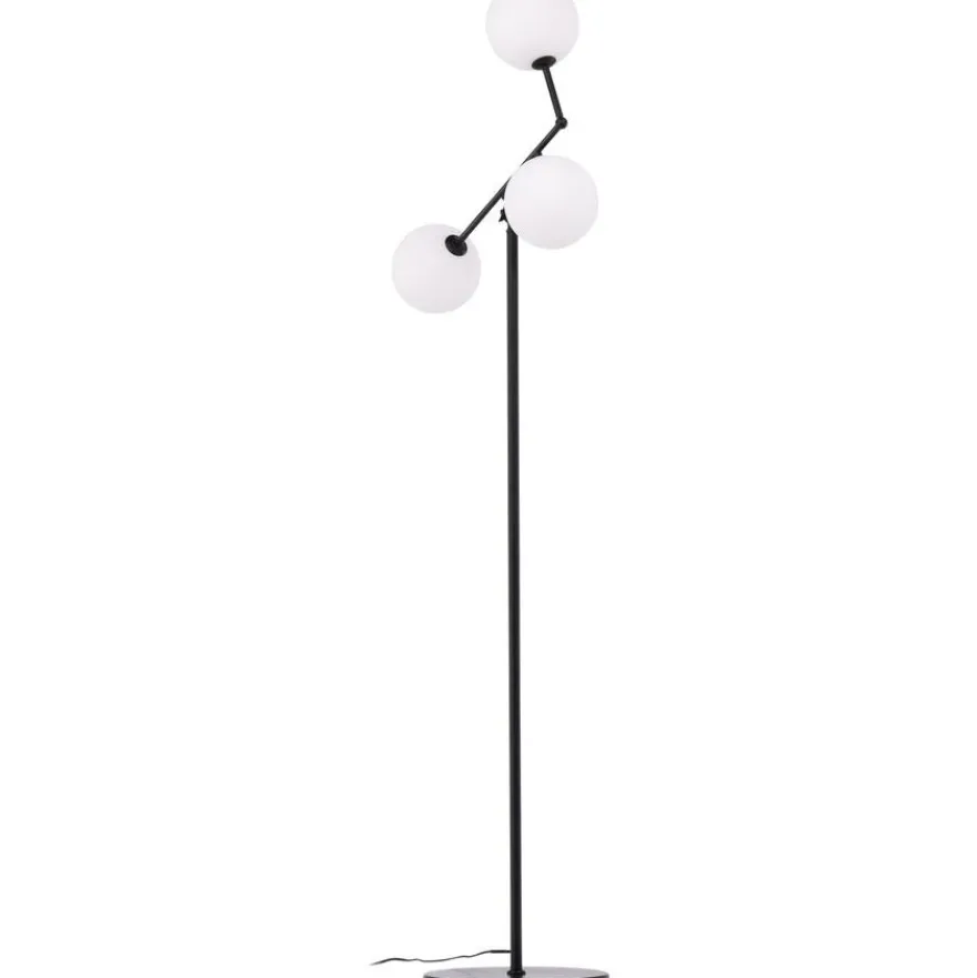 Lattiavalaisin Venture Home Marsan, 160cm, musta/valkoinen lasi