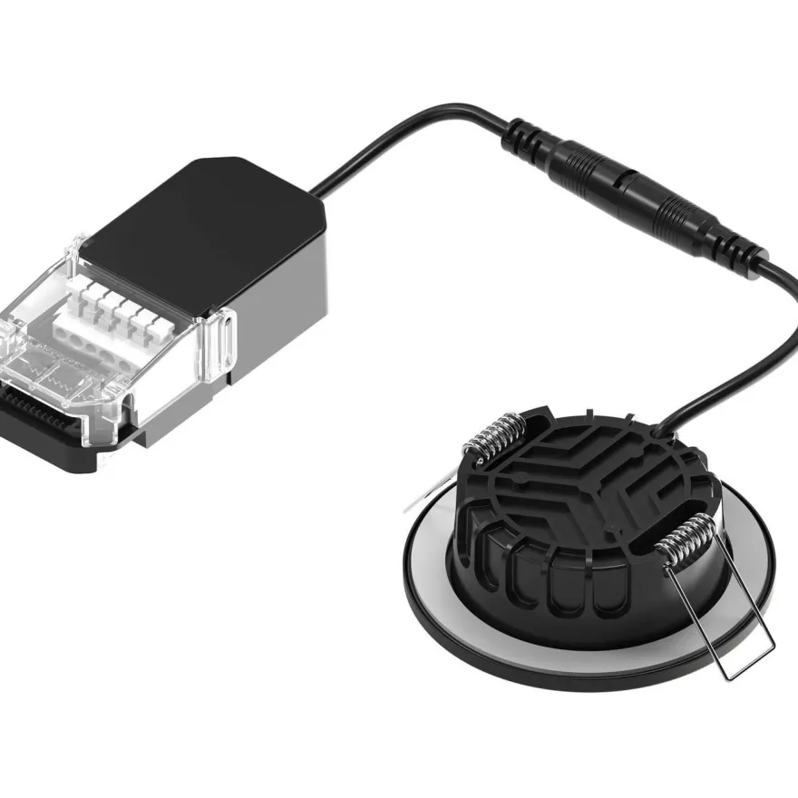 LED-alasvalo FocusLight Halo, 3 CCT, IP65/IP20